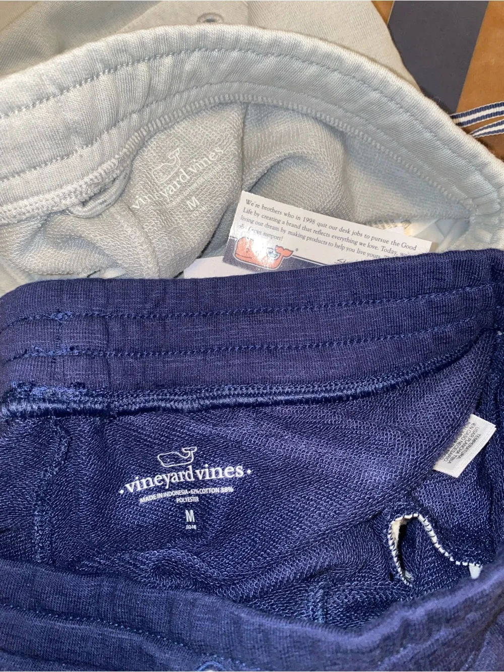 Vineyard Vines Boys Navy & Light Blue Athletic Shorts